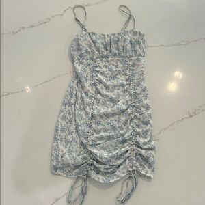 Princess Polly Blue and White Patterned Dress